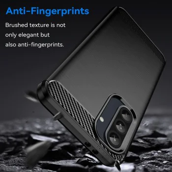 Калъф за Realme GT 7 Pro - Carbon Silicone - Черен
