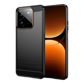 Калъф за Realme GT 7 Pro - Carbon Silicone - Черен