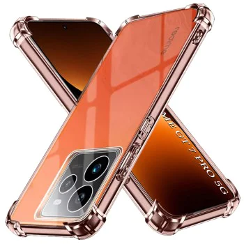 Калъф за Realme GT 7 Pro - Удароустойчив Прозрачен Силиконов - Прозрачен