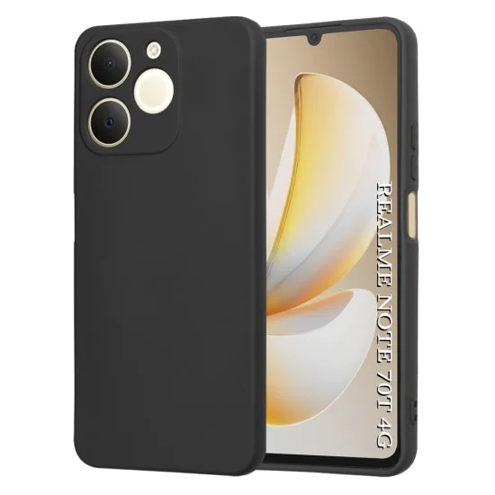 Калъф за Realme Note 70T - Techsuit SoftFlex - Черен