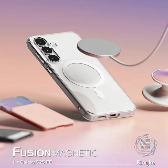Калъф – Ringke Fusion MagSafe – Samsung Galaxy S25 FE – Прозрачен