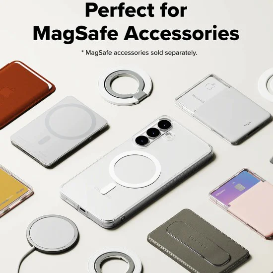 Калъф – Ringke Fusion MagSafe – Samsung Galaxy S25 FE – Прозрачен