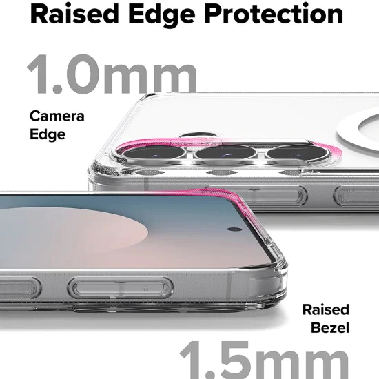 Калъф – Ringke Fusion MagSafe – Samsung Galaxy S25 FE – Прозрачен