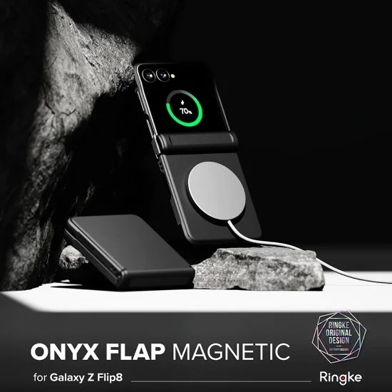 Калъф Ringke Onyx Flap Magnetic - Samsung Galaxy Z Flip8 - Черен