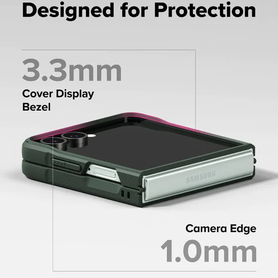 Калъф – Ringke Onyx – Samsung Galaxy Z Flip7 – Тъмнозелен