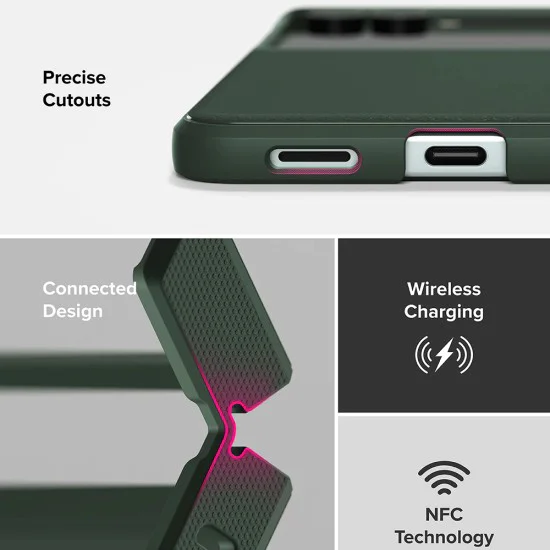 Калъф – Ringke Onyx – Samsung Galaxy Z Flip7 – Тъмнозелен