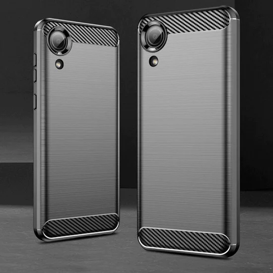 Калъф за Samsung Galaxy A03 Core - Carbon Silicone - Черен