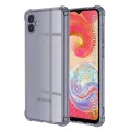 Калъф за Samsung Galaxy A04e / M04 - Techsuit - Удароустойчив Clear Silicone - Опушено Черен