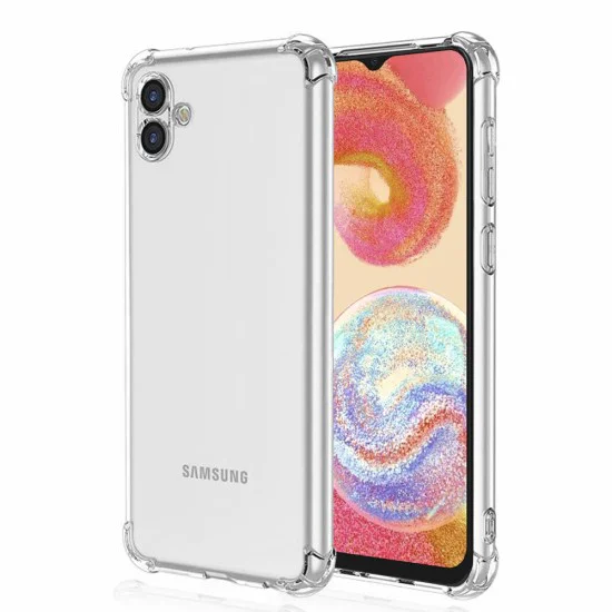 Калъф за Samsung Galaxy A04e / M04 - Удароустойчив прозрачен силикон - прозрачен