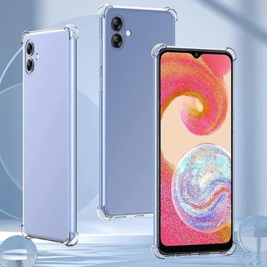 Калъф за Samsung Galaxy A04e / M04 - Удароустойчив прозрачен силикон - прозрачен