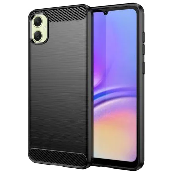 Калъф за Samsung Galaxy A05 - Carbon Silicone - Черен