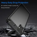 Калъф за Samsung Galaxy A05 - Carbon Silicone - Черен