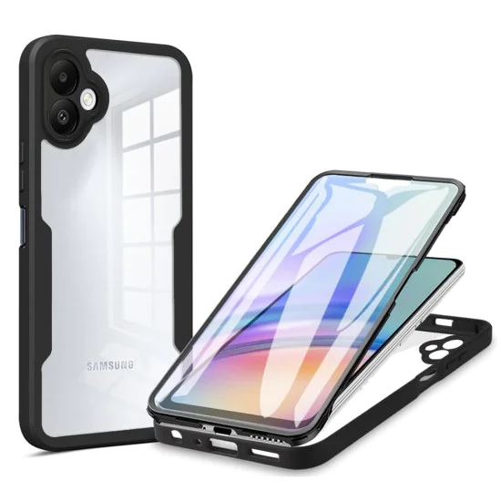 Калъф за Samsung Galaxy A05 + Протектор - ColorVerse 360 ​​Series - Черен