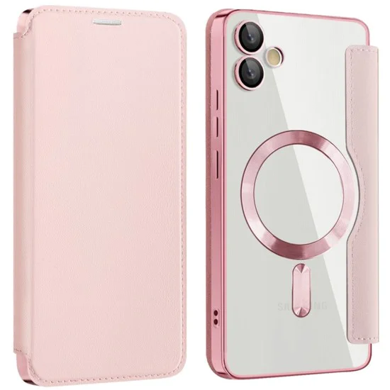 Калъф за Samsung Galaxy A05 - SmartMag Book Case - Розов