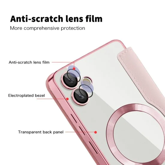 Калъф за Samsung Galaxy A05 - SmartMag Book Case - Розов