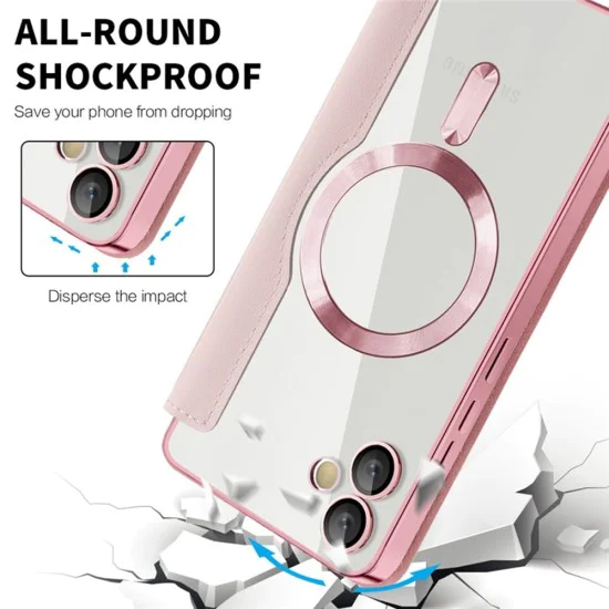 Калъф за Samsung Galaxy A05 - SmartMag Book Case - Розов