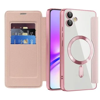 Калъф за Samsung Galaxy A05 - SmartMag Book Case - Розов