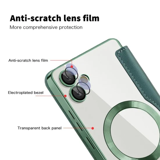 Калъф за Samsung Galaxy A05 - SmartMag Book Case - Зелен
