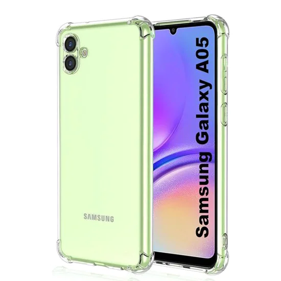 Калъф за Samsung Galaxy A05 - Удароустойчив Прозрачен Силиконов - Прозрачен