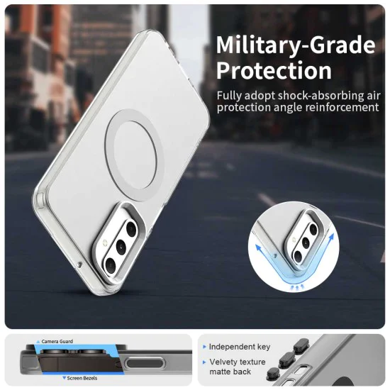 Калъф за Samsung Galaxy A05s - CandyCase MagSafe - Бял