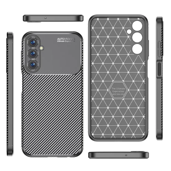 Калъф за Samsung Galaxy A05s - CarbonFiber - Черен