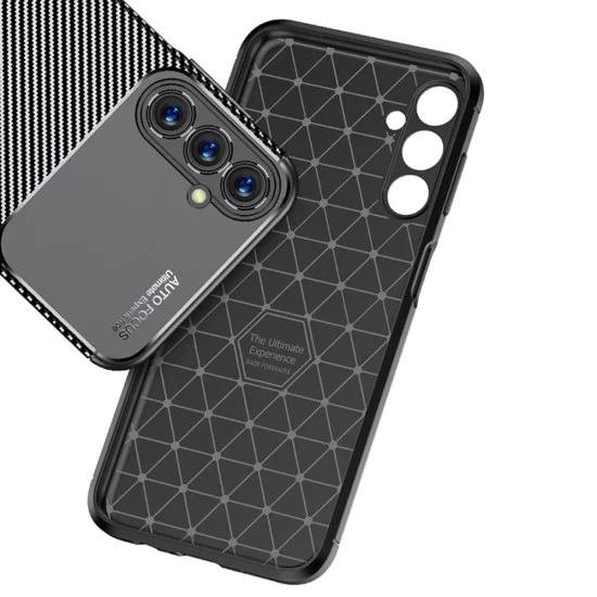 Калъф за Samsung Galaxy A05s - CarbonFiber - Черен