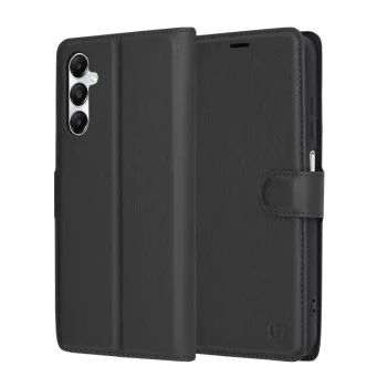 Калъф за Samsung Galaxy A05s - Кожено Протектор - Черен