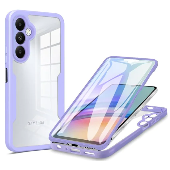 Калъф за Samsung Galaxy A05s + Протектор - ColorVerse 360 ​​Series - Лилав