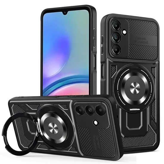 Калъф за Samsung Galaxy A05s - RuggedCam - черен