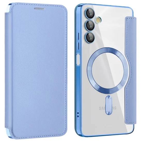 Калъф за Samsung Galaxy A05s - SmartMag Book Case - Светло син