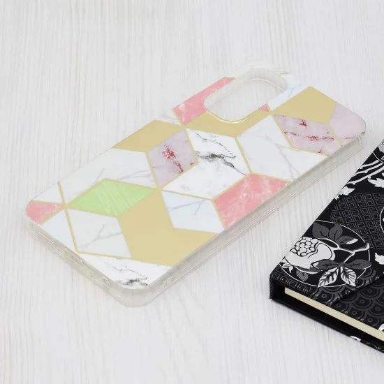 Калъф за Samsung Galaxy A05s - Techsuit - Marble Series - Purple Hex