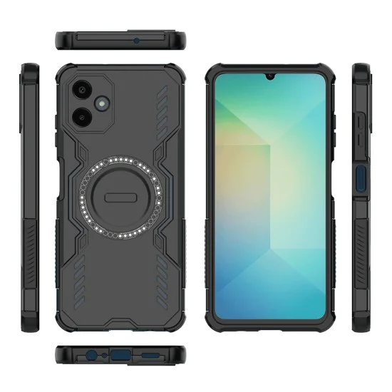 Калъф за Samsung Galaxy A06 - ArmorMag Case - черен