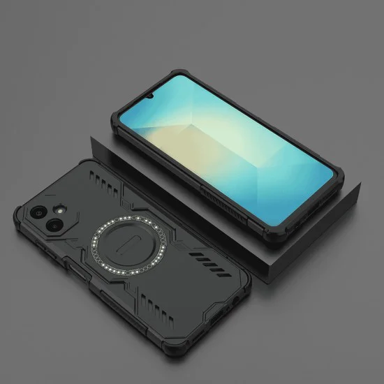 Калъф за Samsung Galaxy A06 - ArmorMag Case - черен