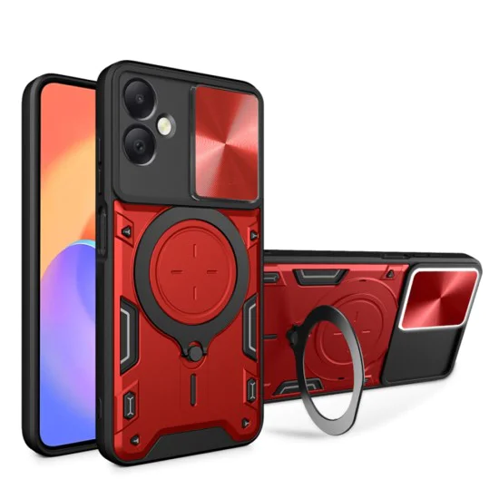 Калъф за Samsung Galaxy A06 - CamGuard Pro - Червен
