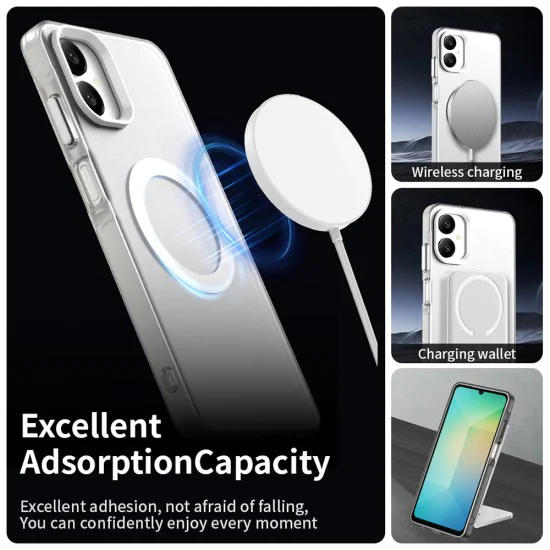 Калъф за Samsung Galaxy A06 - CandyCase MagSafe - Бял