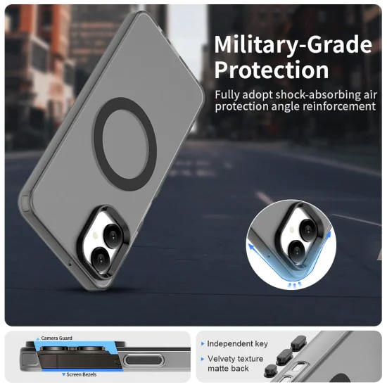 Калъф за Samsung Galaxy A06 - CandyCase MagSafe - Черен