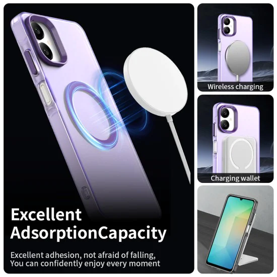Калъф за Samsung Galaxy A06 - CandyCase MagSafe - Лилав