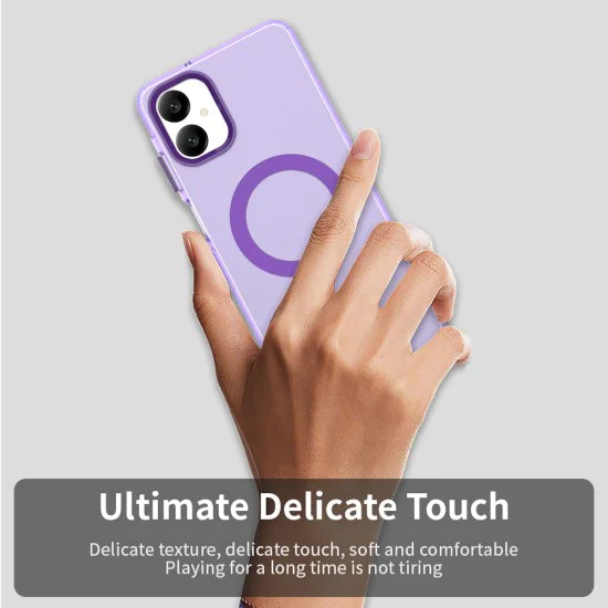Калъф за Samsung Galaxy A06 - CandyCase MagSafe - Лилав