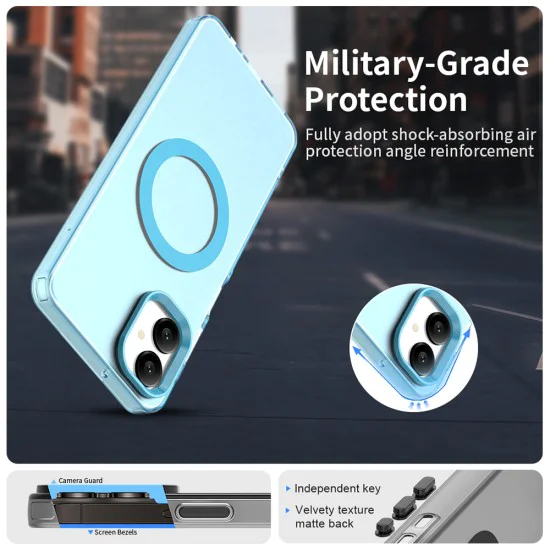 Калъф за Samsung Galaxy A06 - CandyCase MagSafe - Син