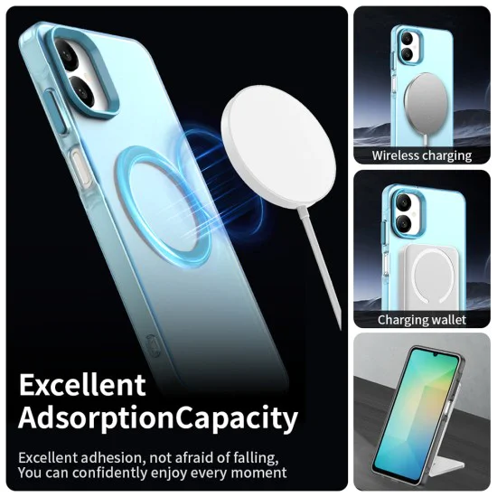 Калъф за Samsung Galaxy A06 - CandyCase MagSafe - Син