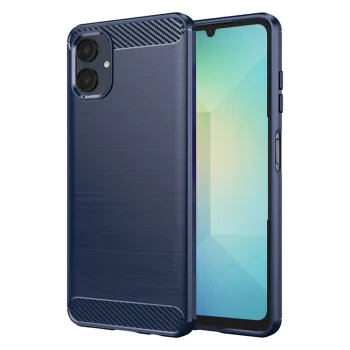 Калъф за Samsung Galaxy A06 - Carbon Silicone - Blue