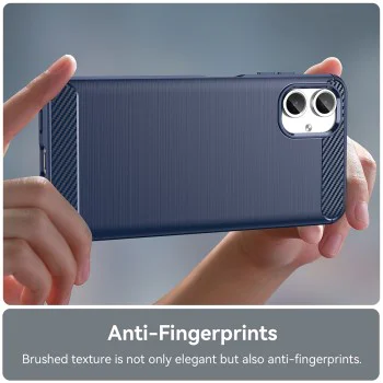 Калъф за Samsung Galaxy A06 - Carbon Silicone - Blue