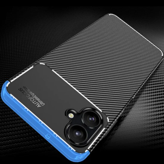 Калъф за Samsung Galaxy A06 - CarbonFiber - Черен