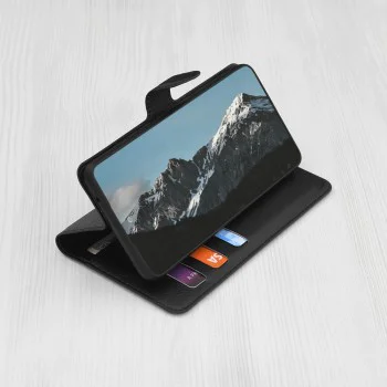 Калъф тип тефтер за Xiaomi Poco F8 Pro - Techsuit Leather Folio - Черен