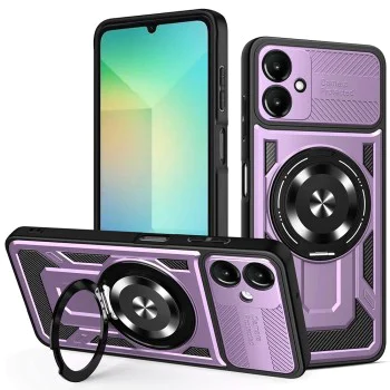 Калъф за Samsung Galaxy A06 - RuggedCam - Лилав