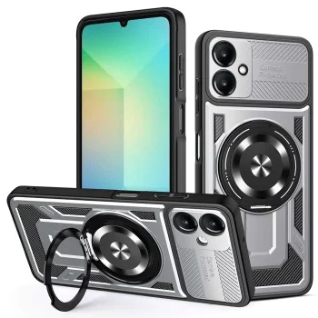Калъф за Samsung Galaxy A06 - RuggedCam - Сив
