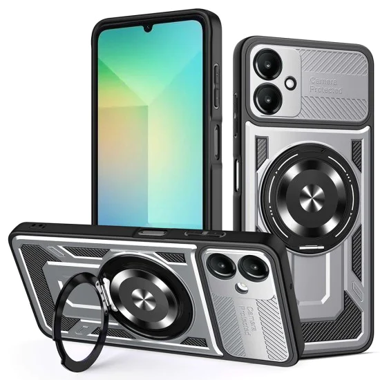 Калъф за Samsung Galaxy A06 - RuggedCam - Сив