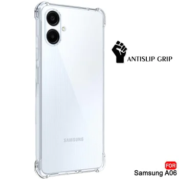 Калъф за Samsung Galaxy A06 - Удароустойчив Прозрачен Силиконов - Прозрачен