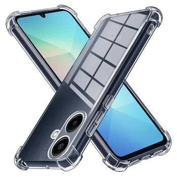 Калъф за Samsung Galaxy A06 - Удароустойчив Прозрачен Силиконов - Прозрачен