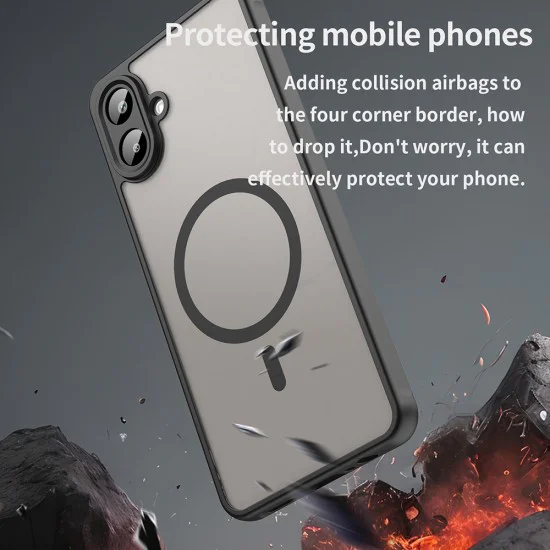 Калъф за Samsung Galaxy A07 4G - HaloFrost II MagSafe - Черен